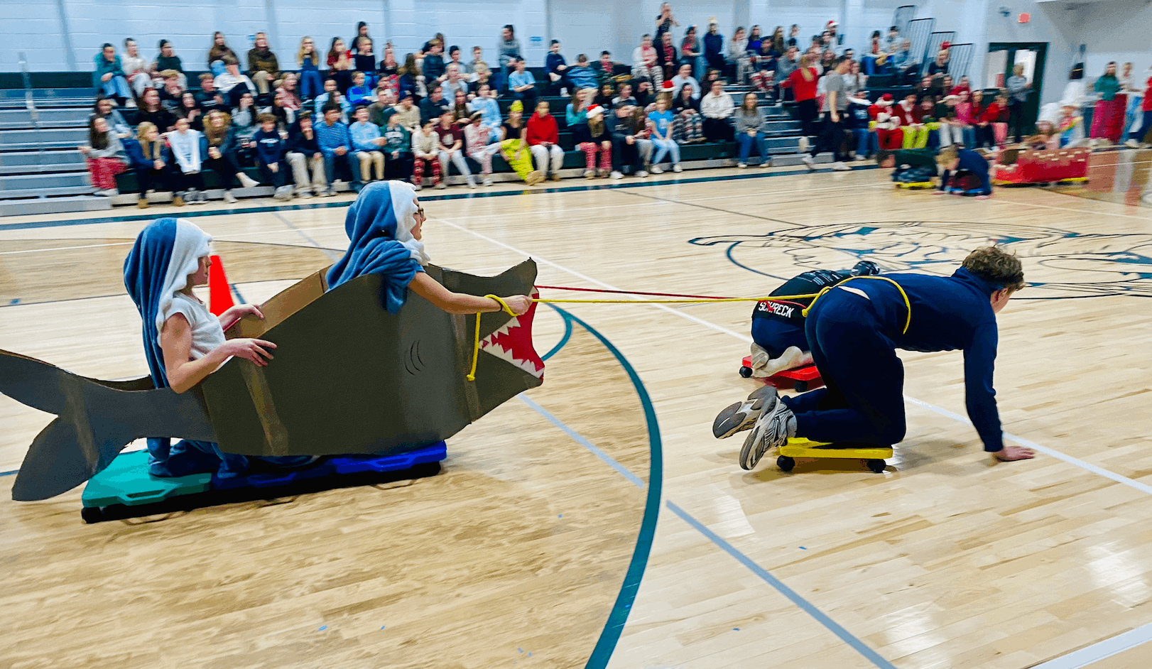Cardboard Sled Races